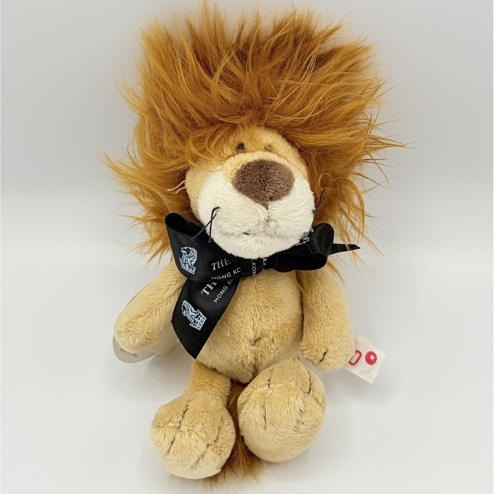 2023 Ritz Carlton Hong Kong Stuffed Lion Plush. Limited Edition & Rare. New 6"